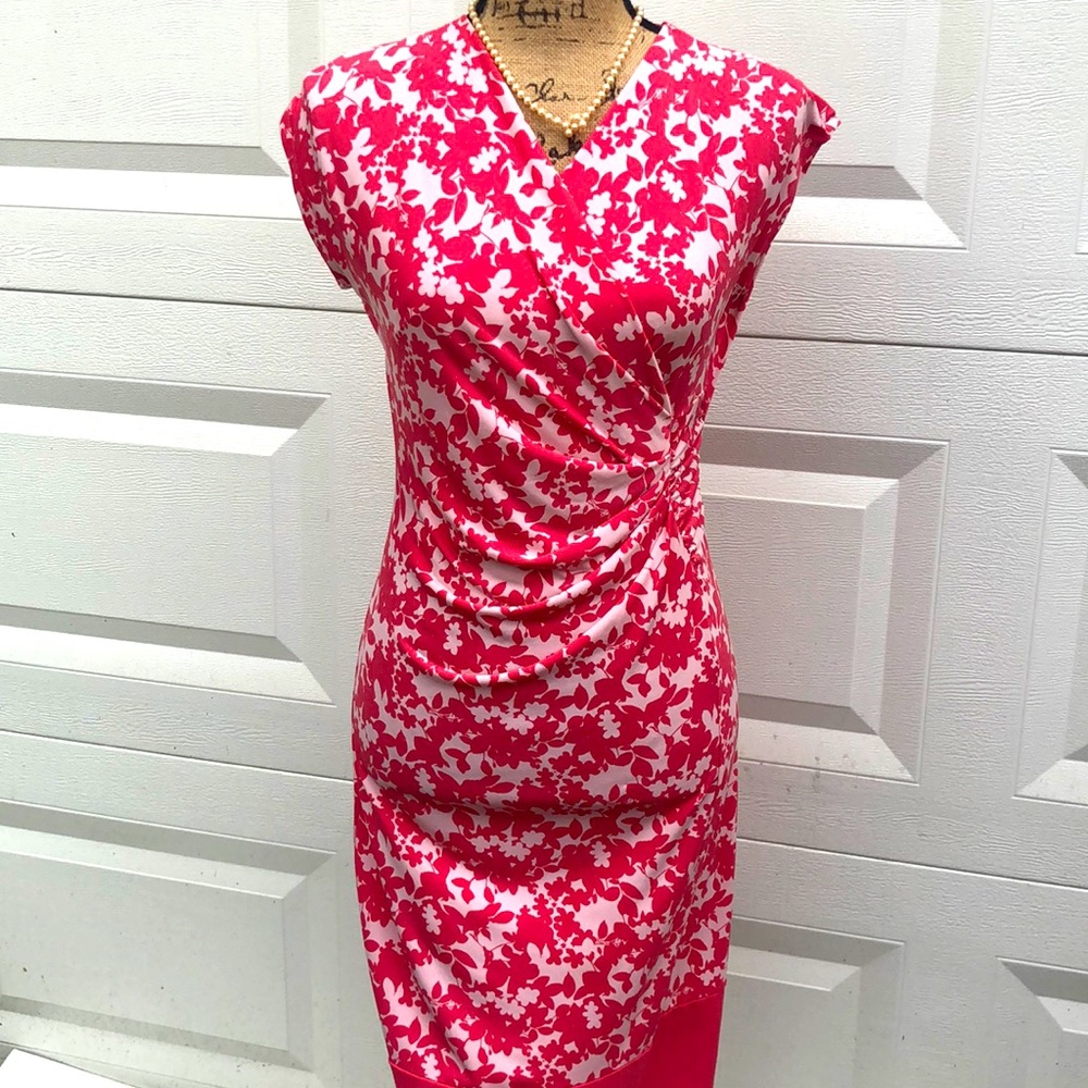 NY & Co XS pink floral dress